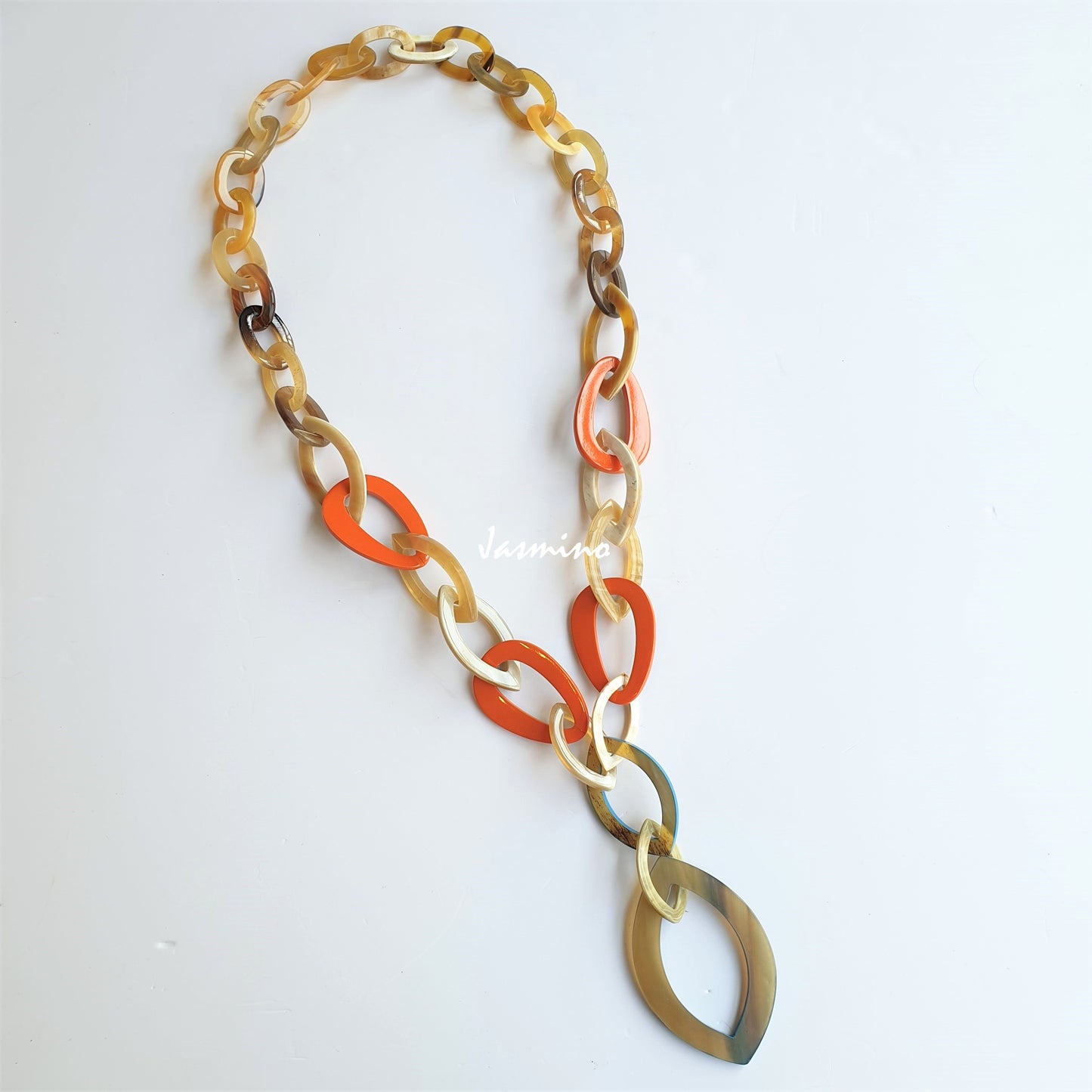 Charming Horn Necklace J18132, Made by Natural Material