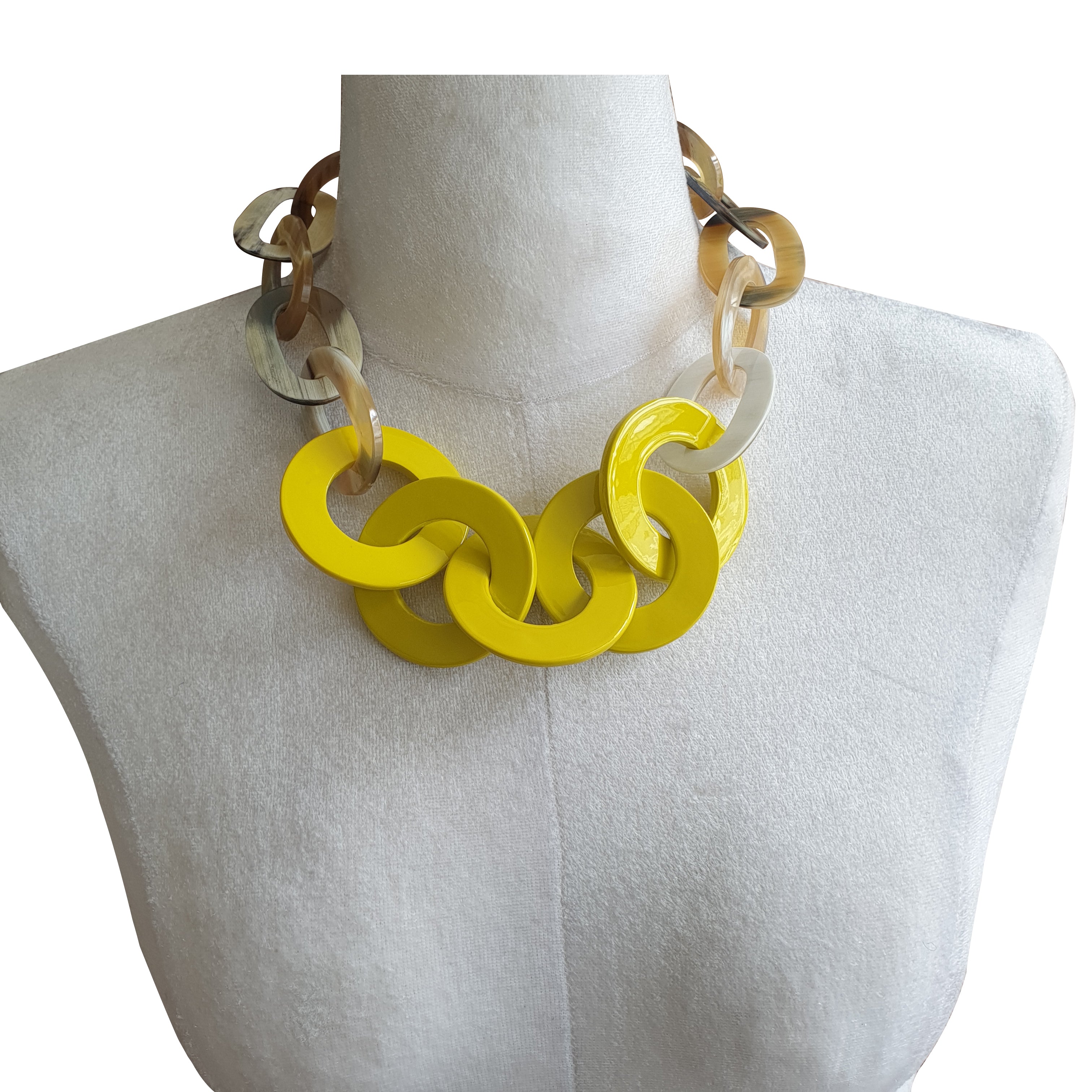 Yellow costume hot sale jewelry necklace